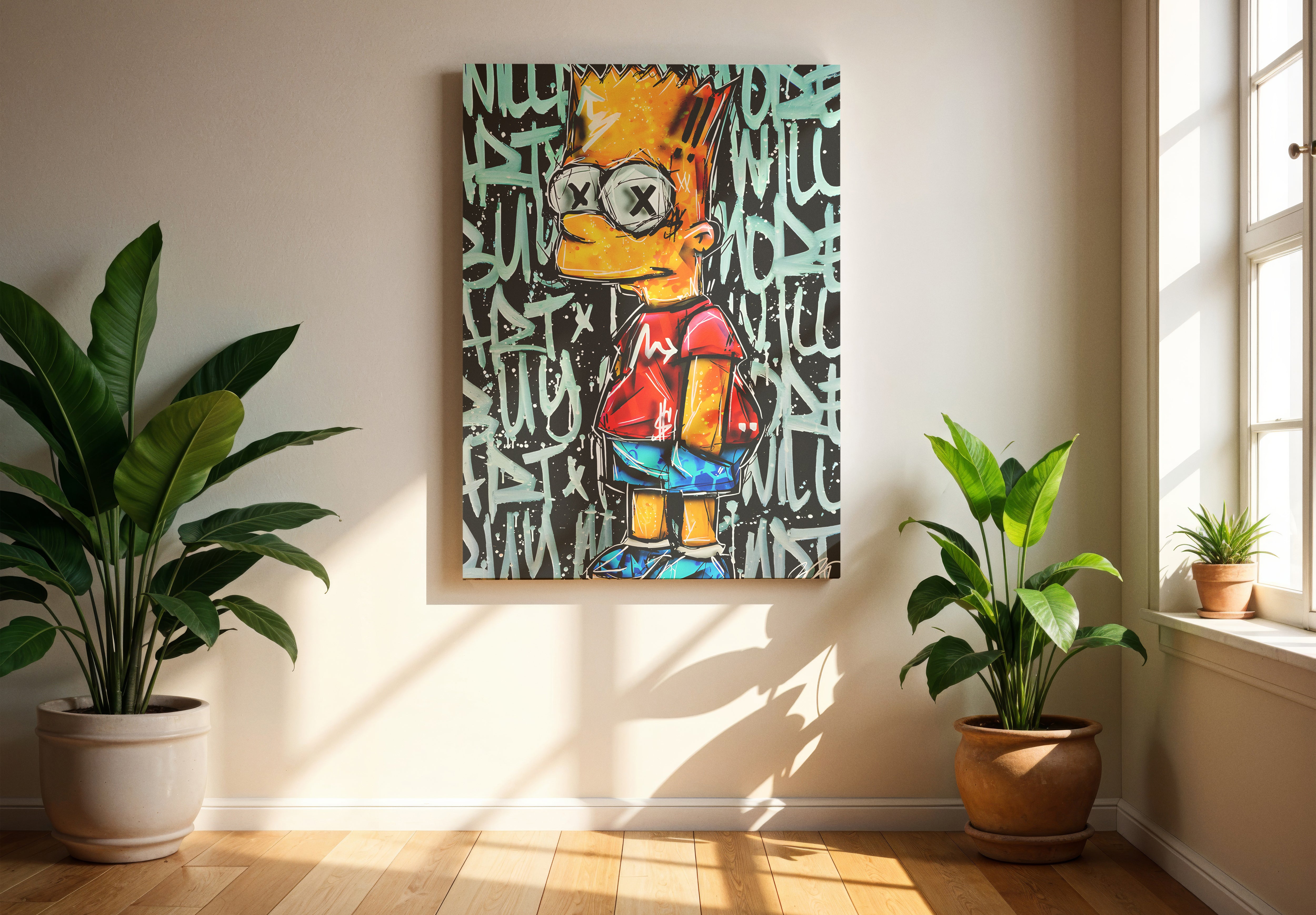 Bart Simpson Poster or Canvas Wall Art print decor simpsons